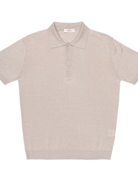 Polo MM Uomo Pettinato Lino Sand