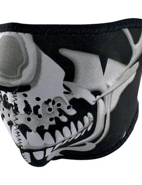 Collare Maschera Moto Half Face Mask Teschio Cro taglia un - ZANheadgear - FashionsVida