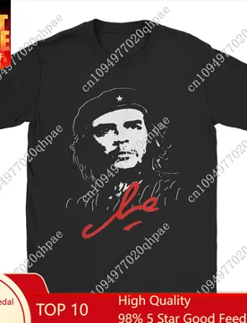 Ernesto Che Guevara Cuba T-Shirt for Men Cuban Rebel Guerrilla Cotton Tee Shirt Round Collar Short Sleeve T Shirt 4XL 5XL merch - Aliexpress - FashionsVida