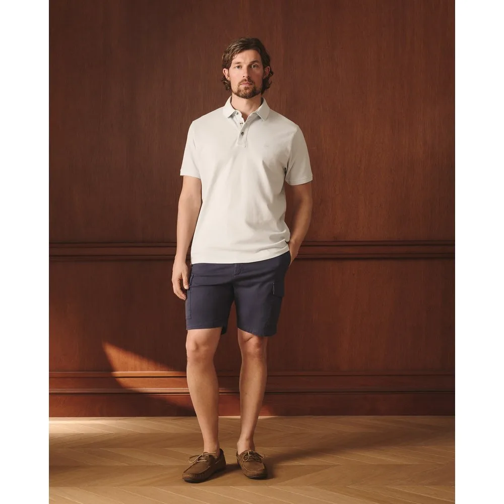 Bermuda cargo de hombre en algodón elástico lavado - Lloyd's - FashionsVida