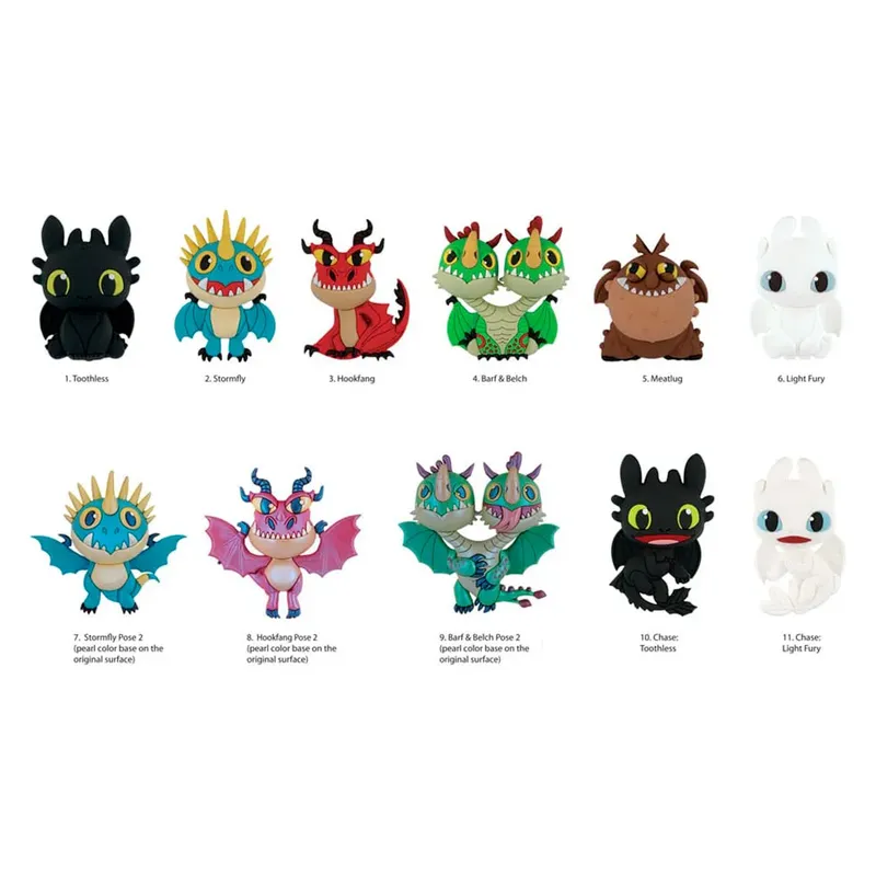 Porte-clés Dragons Series 1 Multicolor One Size unisex