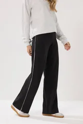 Tall Wide Leg Leggings Pants - Black - Size: 16XL