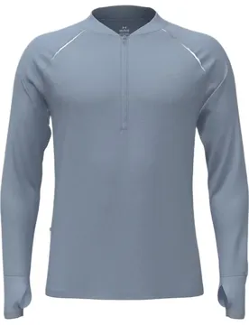 Felpa Con Mezza Zip Velociti Blue / Reflective S