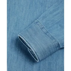 Camisa vaquera de hombre regular con bolsillo