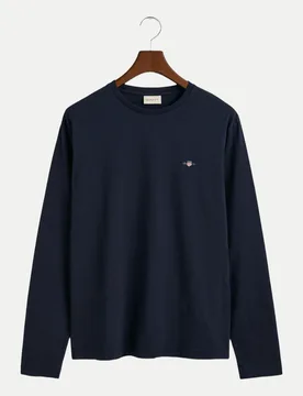 Gant Langarmshirt Shield Blau XXL - Gant - FashionsVida