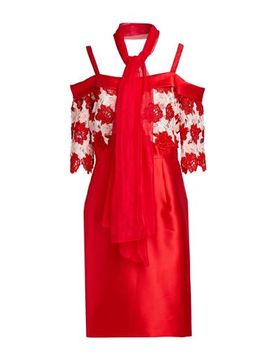 Midi-Kleid Damen Rot 38 Damen