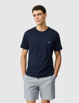 Pure Cotton Crew Neck T-Shirt Navy male - Rodd & Gunn - FashionsVida