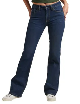 Jeans Vintage Mid Rise Slim Flare Van Dyke Mid Used 25 - Superdry - FashionsVida
