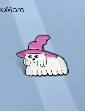 Cute Witch Dog Enamel Pins Custom Cartoon Animation Characters Brooches Lapel Badges Animal Jewelry Gift for Friends - Aliexpress - FashionsVida