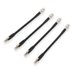 Qma Male Sma Female Connector Adapter 4 Units Black One Size unisex
