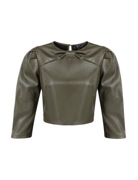 Faina Blusa verde oscuro
