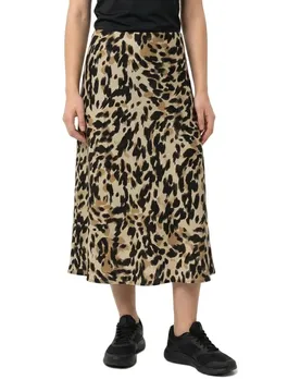 Gonna Midi Pella Black / Aop Leo Print XS