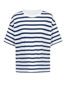 T-Shirt BREEZY STRIPES blue zodiac dunkelblau XS damen