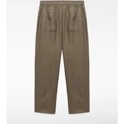 Pantalones semi-jogger de hombre en lino europeo