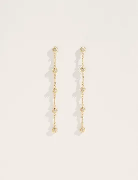 Pendientes largos estrellas de mujer - Green Coast - FashionsVida