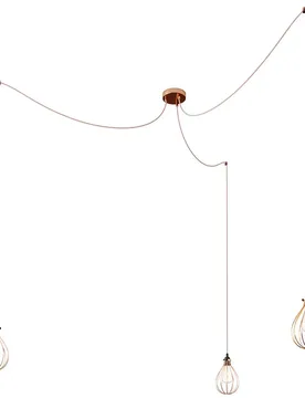Cables Lampe Suspendue Spider 3-fall Drop Copper One Size - Creative - FashionsVida