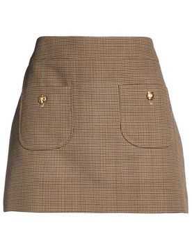 Minirock Damen Hellbraun 36 Damen
