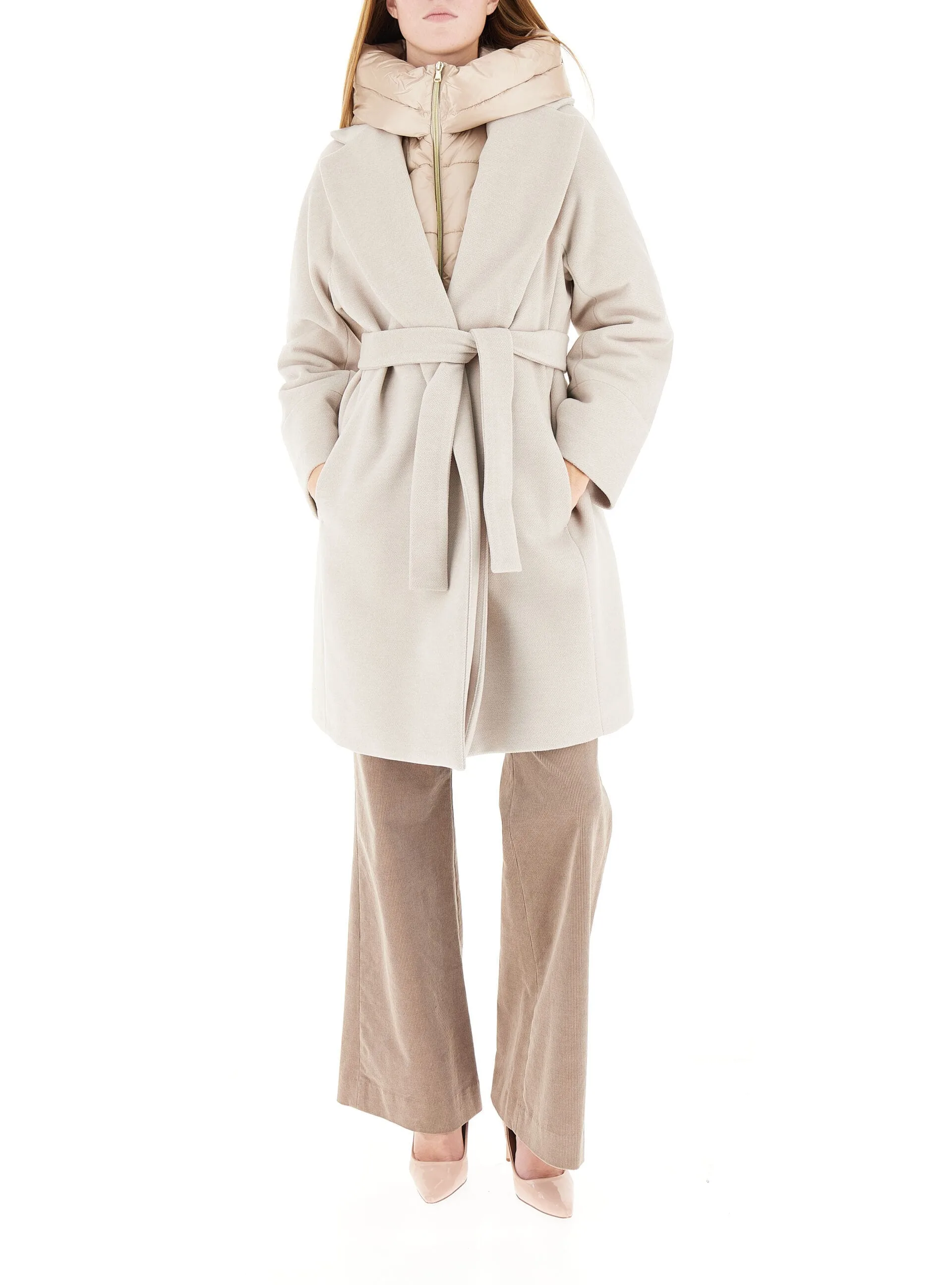 Cappotto con cappuccio BEIGE 48 - EMME MARELLA - FashionsVida