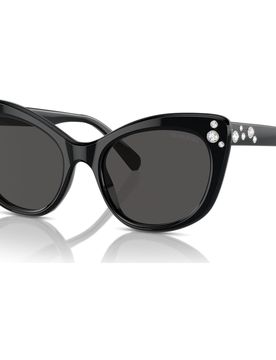 Occhiali da sole, Forma Cat-eye, SK6020, Neri OS