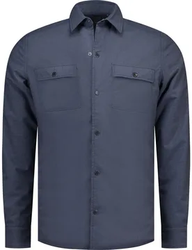 Camicia Overshirt 26gn577 Oxford Navy Melange L - Nza New Zealand - FashionsVida