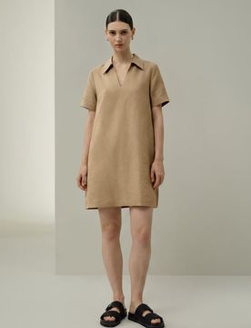Mini-Robe Soie-Lin Haute Qualité XL