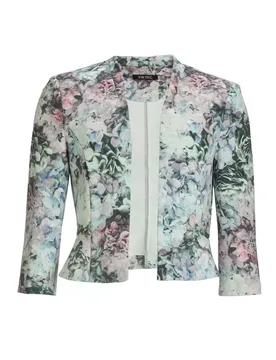 Floral bedruckter Scuba Blazer female - 42 - FashionsVida
