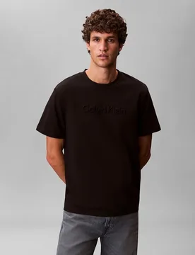 Camiseta deportiva Hombre logo relieve - Calvin Klein - FashionsVida
