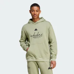 Felpa con cappuccio Brand Love French Terry L Tent Green