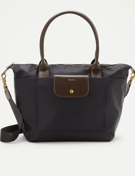Bolso shopper de nylon con bolsillos y asa extraible - Tintoretto - FashionsVida