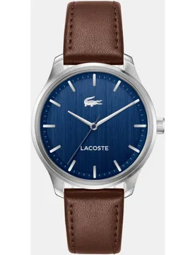 Reloj de hombre Lisbon 2011477 de piel marrón - Lacoste - FashionsVida
