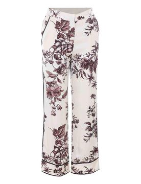 Pantaloni Choco Rama marroni e bianchi