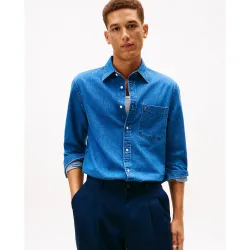 Camisa de caballero vaquera lisa