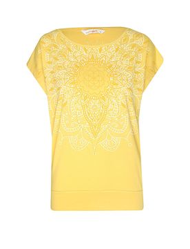 Camiseta de yoga Yamala para mujer amarillo XS