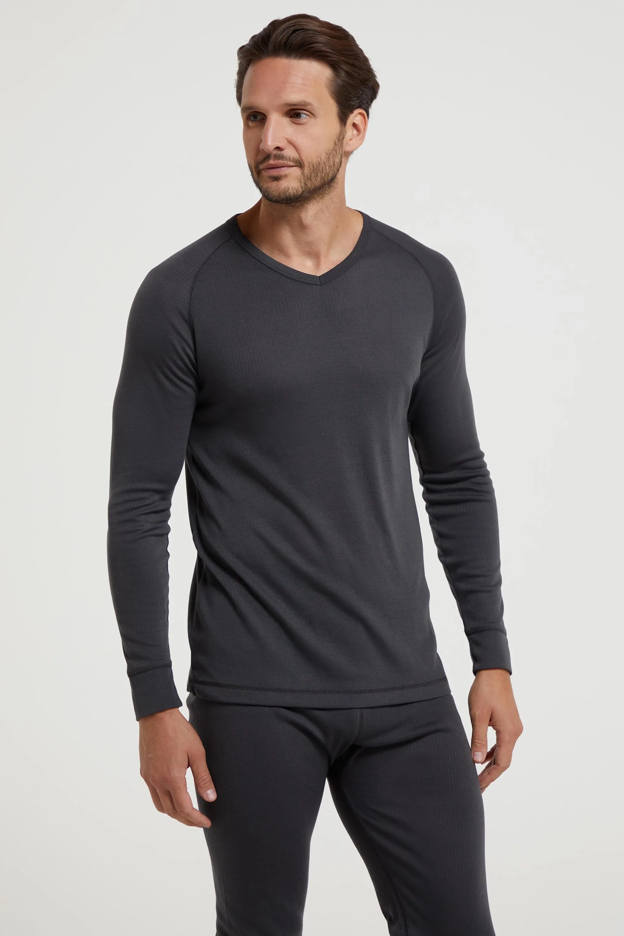 Talus Mens Thermal Top - Grey - Grey - Size: M - Mountain Warehouse - FashionsVida
