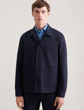 Regular Jacke Uni Blau XXL