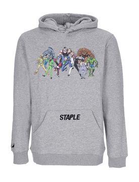 Felpa Cappuccio Uomo Villains Graphic Hoodie X Batman Grey Heather