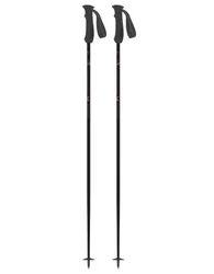 Bâtons de ski - Carbone Pure Black en Aluminium - Taille 120 cm - Noir