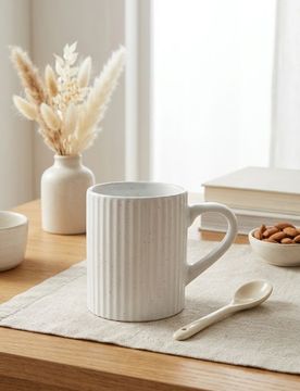 Sinsay - Tazza rigata - bianco