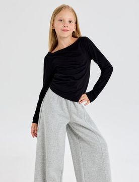 Pantaloni della tuta a gamba larga - grigio chiaro