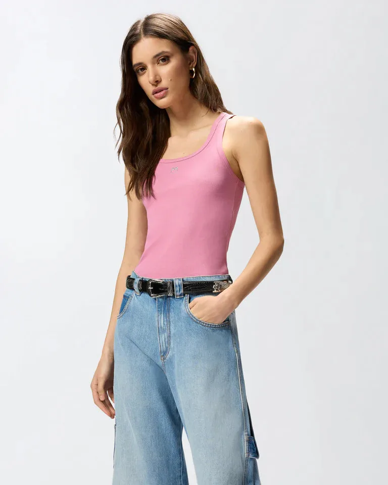 CALCOLATORE CANOTTIERA COSTINA SS26 - PINKO - FashionsVida