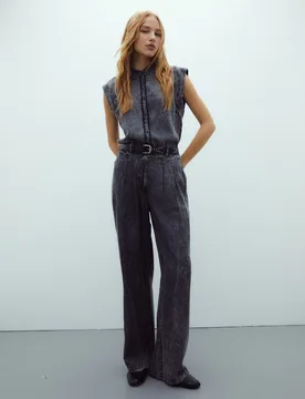 Andam - Camisa de mujer liso - Andam - FashionsVida