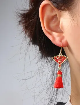 For Girl New Year Gift Lucky Cat Lantern Chinese Knot Earrings Women Drop Earrings Fashion Jewelry Chinese Style Earrings - Aliexpress - FashionsVida