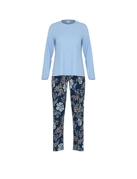 Pyjama NOSTALGIA deep marine dunkelblau 48 damen - Mey - FashionsVida