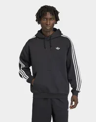 Mens Hoodie Adicolor Classics 3 Stripes - Nero, nero nero Uomo taglia S