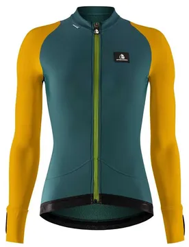 Maglia A Maniche Lunghe Kala Dark Green / Mustard