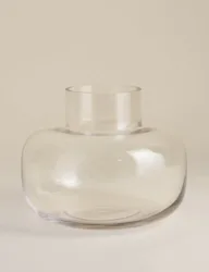 M&S Medium Squat Vase Clear