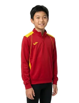 Championship Vii Half Zip Sweatshirt Red / Yellow 11-12 Years - Joma - FashionsVida