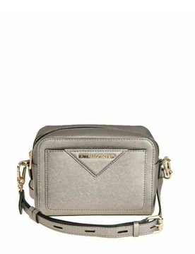 Borsa in pelle effetto saffiano