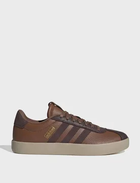 VL Court 3.0 Leather Stripe Cupsole Trainers Brown male - Adidas - FashionsVida