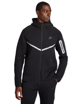 Tech Fleece Herren Kapuzenpullover - Schwarz - Größe S - Poly Fleece Black S - Nike - FashionsVida